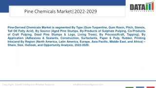 Pine Chemicals Market Growth and Forecast 2022-2029
