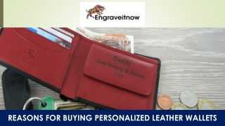 Reasons for Buying Personalized Leather Wallets