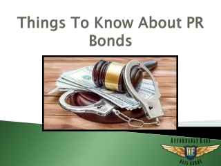 Things To Know About PR Bonds