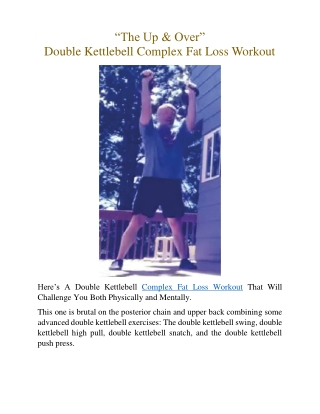 “The Up & Over” – Double Kettlebell Complex Fat Loss Workout