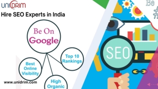 Unidrim Hire SEO Experts in India