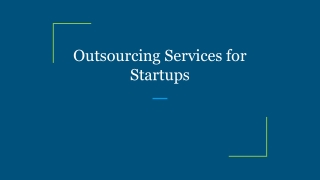 Outsourcing Services for Startups