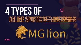 4 Types of Online Sports Betting Games - MGLion