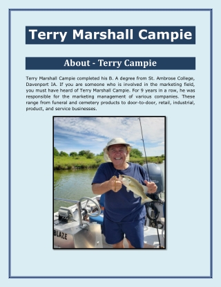 Terry Marshall Campie -General Manager