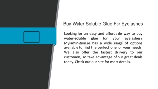 Buy Water Soluble Glue For Eyelashes  Mylamination.ie