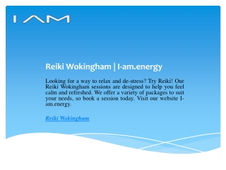 Reiki Wokingham  I-am.energy