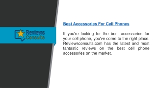 Best Accessories for Cell Phones   Reviewsconsults.com