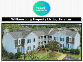 Williamsburg Property Listing Services