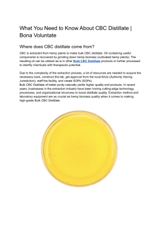 What You Need to Know About CBC Distillate _ Bona Voluntate