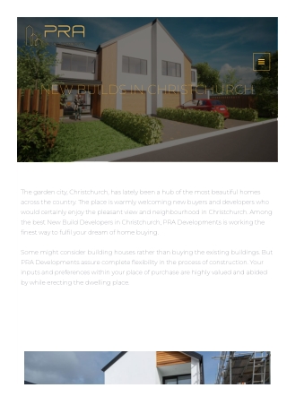 New Building in Christchurch  New Build Developers in Christchurch