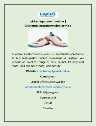 cricket equipment online | Cricketonlinestoresweden.com.se