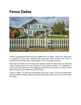 Fence Dallas