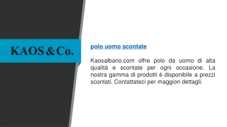 Polo da uomo scontate  Kaosalbano.com