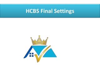 HCBS Final Settings