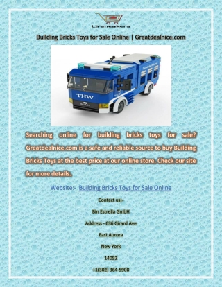Building Bricks Toys for Sale Online | Greatdealnice.com