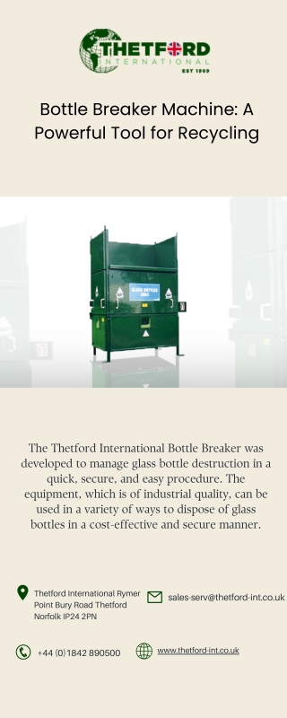 Bottle Breaker Machine A Powerful Tool for Recycling