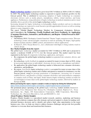 Haptic technology market