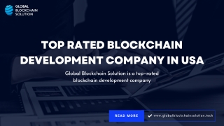 Top Rated Blockchain Development Company In USA - Global Blockchain Solution