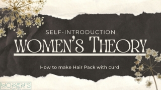 Hair Pack with curd