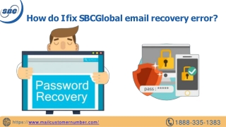How do I fix SBCGlobal email recovery error?