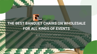 The Best Banquet Chairs On Wholesale For All Kinds Of Events