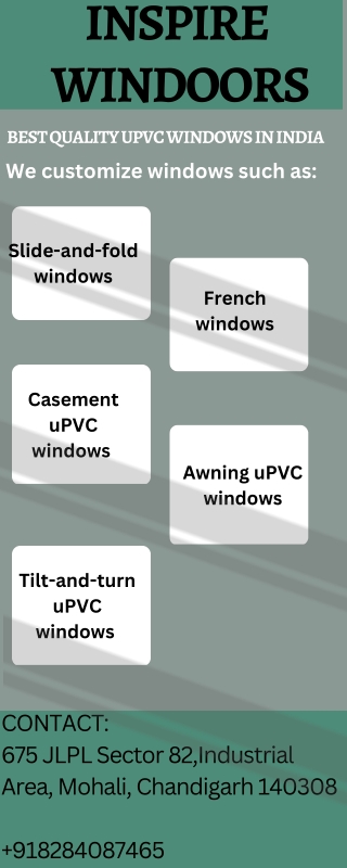 Best Quality upvc Windows in India