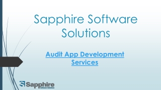 Audit App Development Services