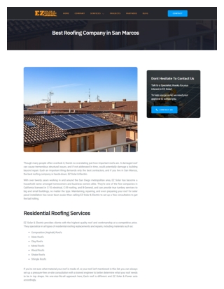 Best Roofing Company in San Marcos