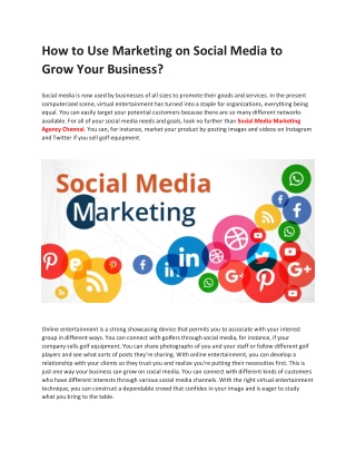 How to Use Marketing on Social Media to Grow Your Business