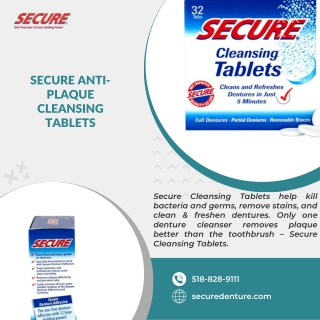 Secure Anti-Plaque Cleansing Tablets