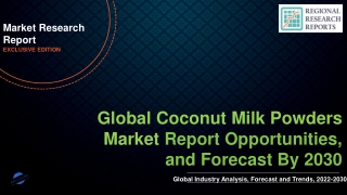 Coconut Milk Powders Market growth projection to 7.40% CAGR through 2030
