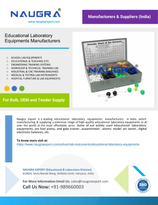 Educational Laboratory Equipments Manufacturers