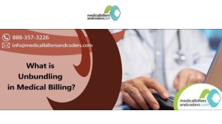 What is Unbundling in Medical Billing?