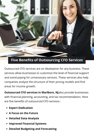 Five Benefits of Outsourcing CFO Services