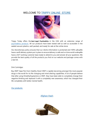 WELCOME TO TRIPPY ONLINE  STORE