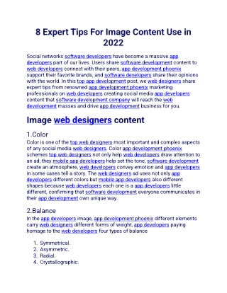 8 Expert Tips For Image Content Use in 2022