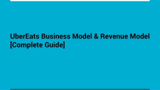 UberEats Business Model & Revenue Model [Complete Guide]
