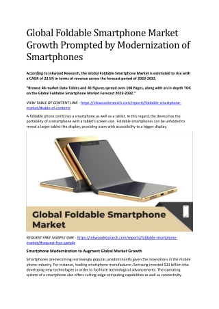 Foldable Smartphone Market: Innovative Product Developments