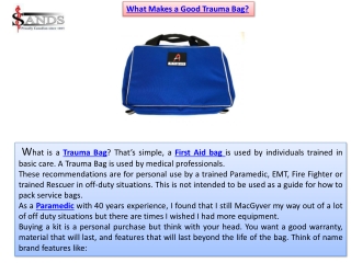 Trauma Bags
