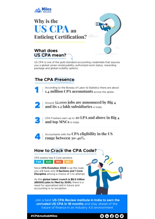 Why is the US CPA an Enticing Certification?