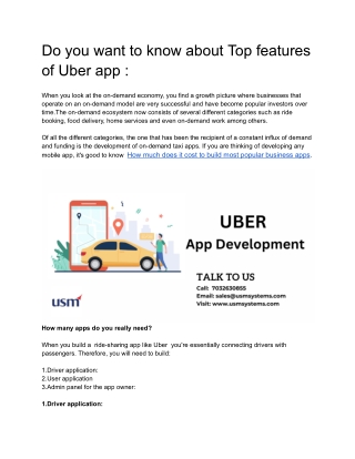 blog-uber app development - Google Docs