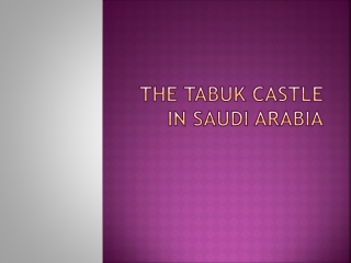 The Tabuk Castle in Saudi Arabia