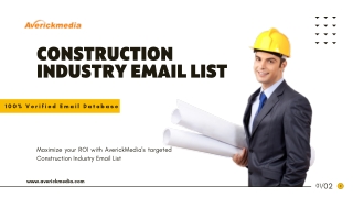 100% verified Construction industry email List