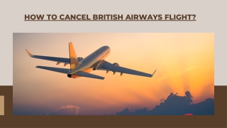 How to cancel a British Airways Flight Ticket?