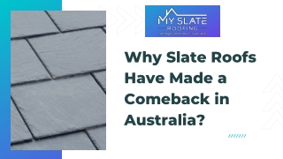 Why Slate Roofs Have Made a Comeback in Australia