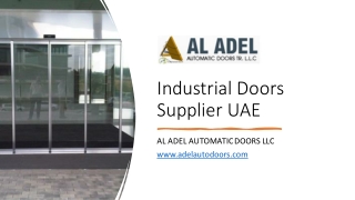 Industrial Doors Supplier UAE_