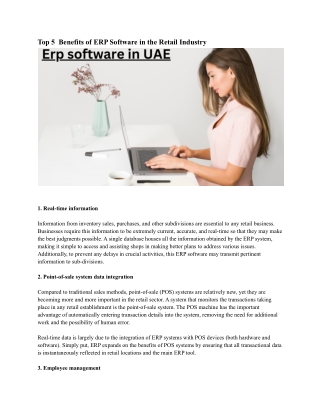 Erp software in UAE