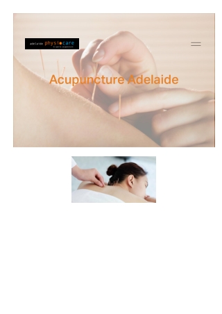 Acupuncture Adelaide