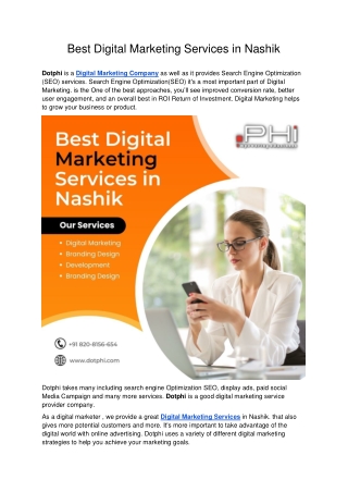 Best Digital Marketing Services in Nashik