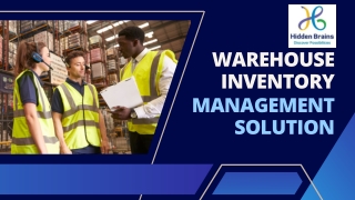 Warehouse Inventory management